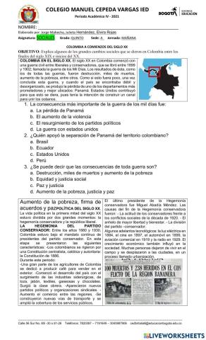 Colombia en el siglo XX