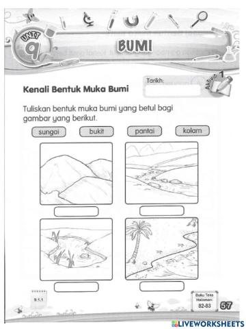 Kenali bentuk muka bumi