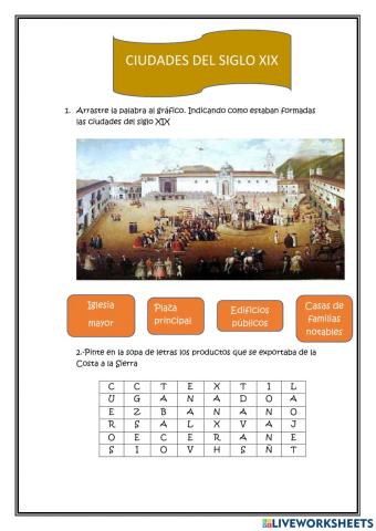 Las ciudades del siglo XIX Ecuador