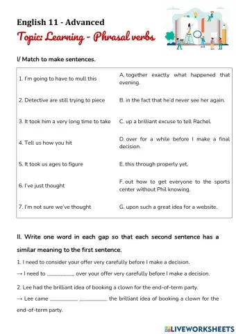 Nc11 - phrasal verbs - learning