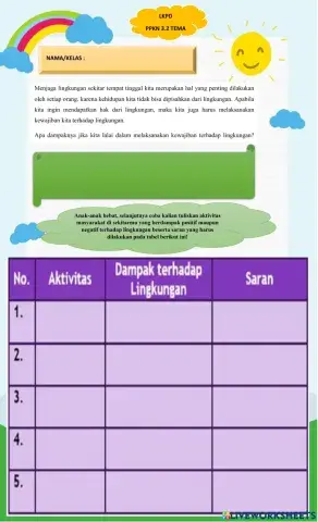 TEMA 3 PPKn 3.2 Hak dan Kewjiban Lingkungan