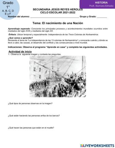 El nacimiento de una Nación