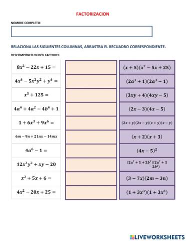 Factorizacion
