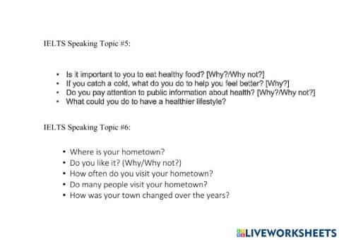 IELTS Speaking topic-3