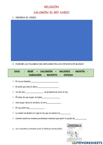 Salomón: el rey sabio