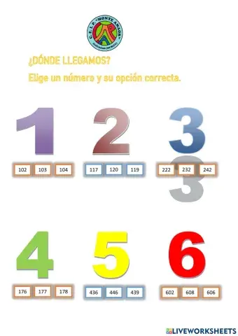 Elige el número correcto