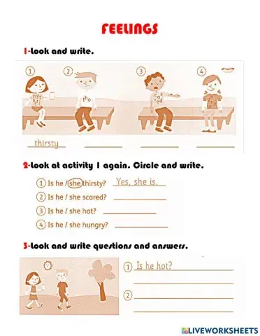 Grammar and vocabulary: feelings