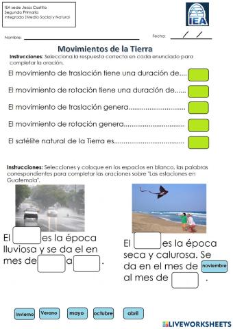 Movimientos de la Tierra