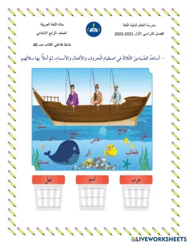 أقسام الكلمة