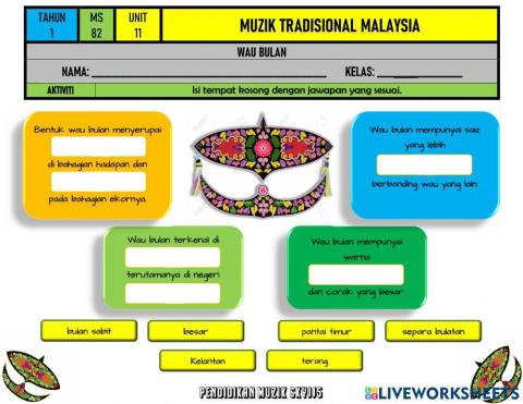 MZ Tahun 1 - Unit 11 Muzik Tradisional Malaysia (Wau Bulan)