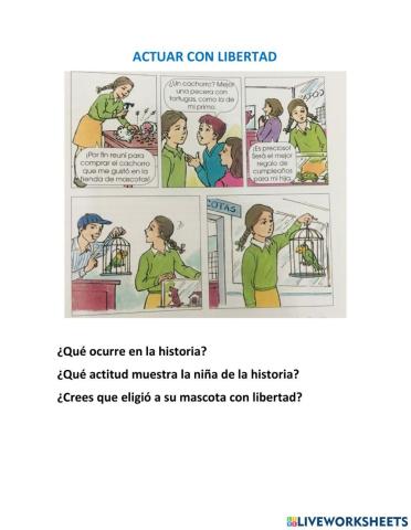 Actuar con libertad