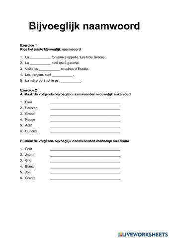 Bijvoeglijk naamwoord