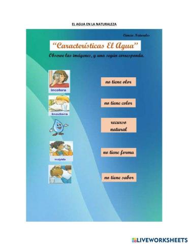 El agua en la naturaleza