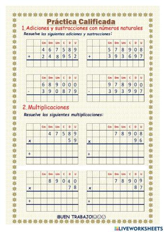 Operaciones básicas