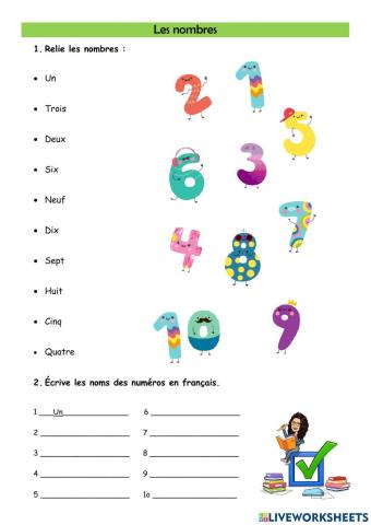 Los números en francés