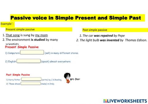 Present and past passive