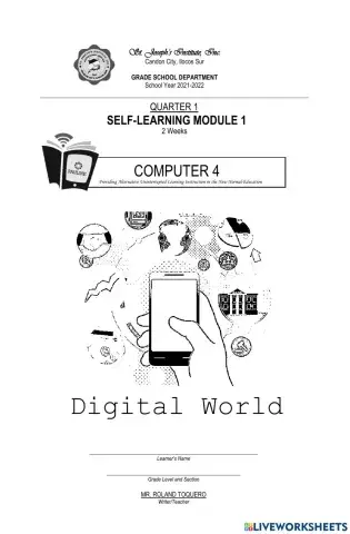 Module 1 in Computer