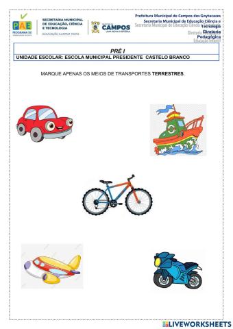 Meios de transportes