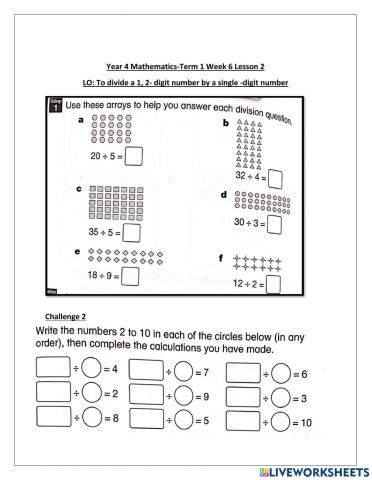 DIS Maths term1 week 6 lesson 2