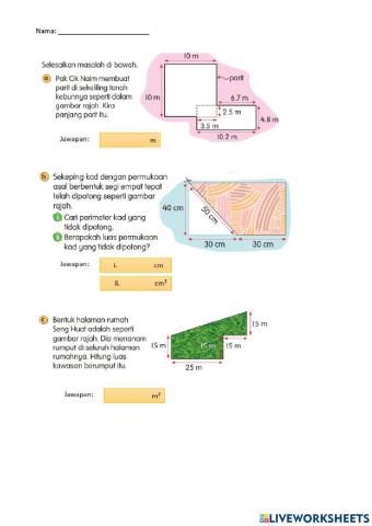 Menyelesaikan masalah melibatkan ruang