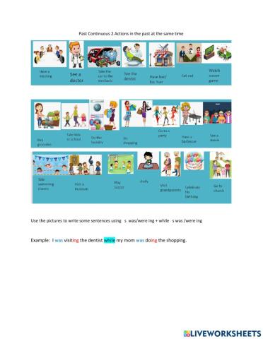 Past conitnuous while