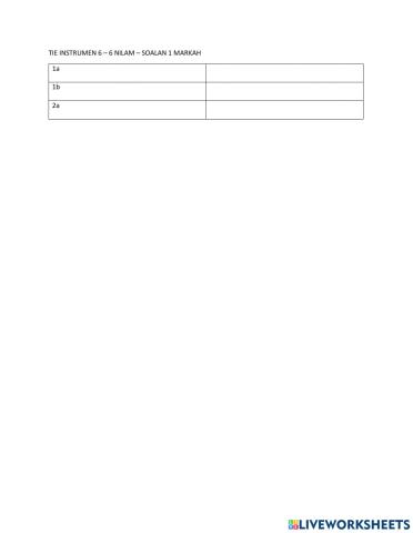 TIE Instrumen 6 - 1 markah