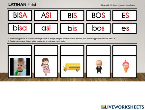 Latihan baca sa si su se so (3rd)