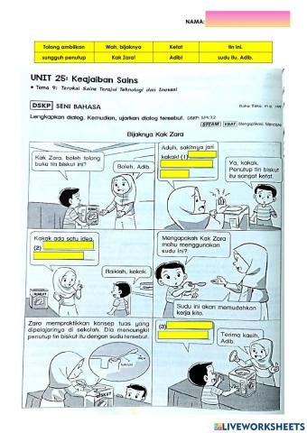 Bahasa Melayu Tahun 6