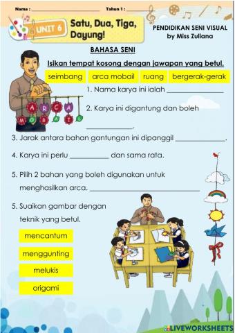 Unit 6 : Satu, Dua, Tiga, Dayung!