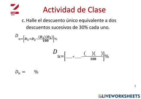 Descuento Equivalente 2