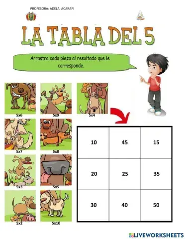 La Tabla del 5