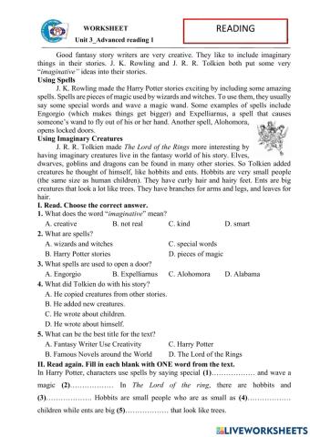 Unit 3-Advanced reading 1