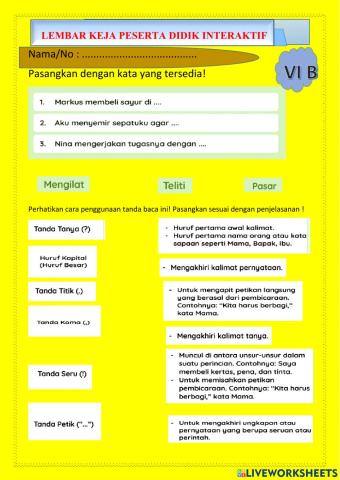 Lembar Kerja Tema 2 ST 1