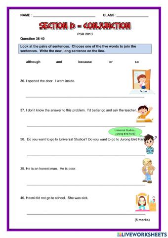 Section D Conjunction PSR 2013