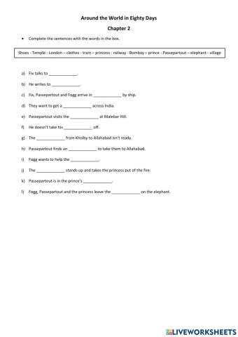 Around the World in 80 days - Chapter 2