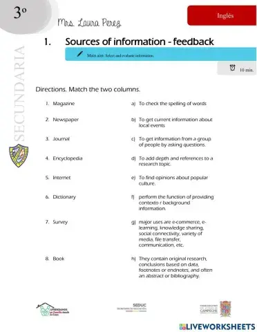 Sources of Information