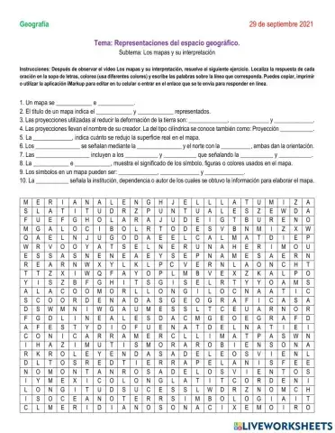 Los mapas y su interpretación