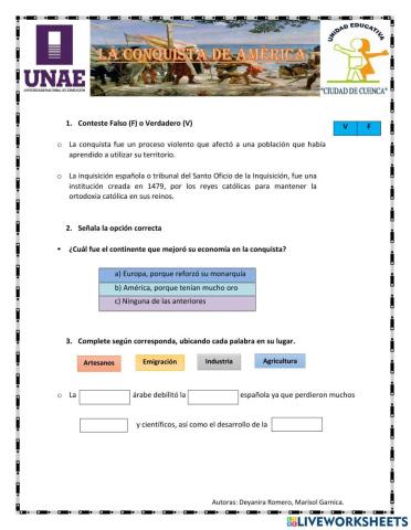 La conquista de América