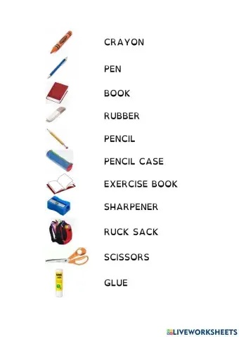 oggetti scuola ascolto