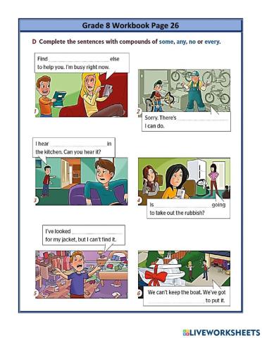 Some Any No Every Compounds