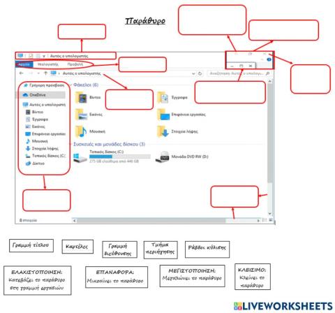Παραθυρο υπολογιστη