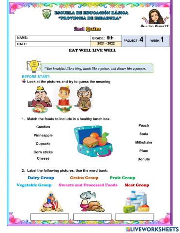 6to eat well live well P4-W1-2do QUIMESTRE