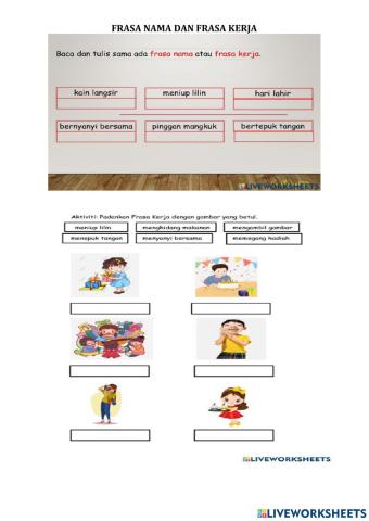 Frasa nama dan frasa kerja