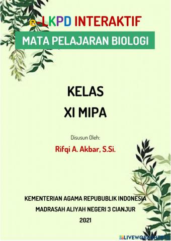 LKPD Struktur dan Fungsi Jaringan Tumbuhan