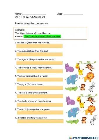 Comparative Adjectives