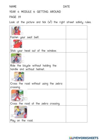 Year 4-module 6-getting around-pg 59