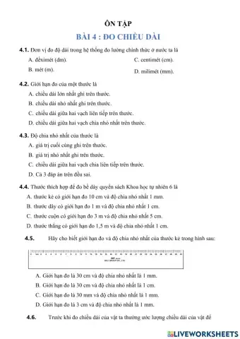 Ôn tập Chủ Đề 1