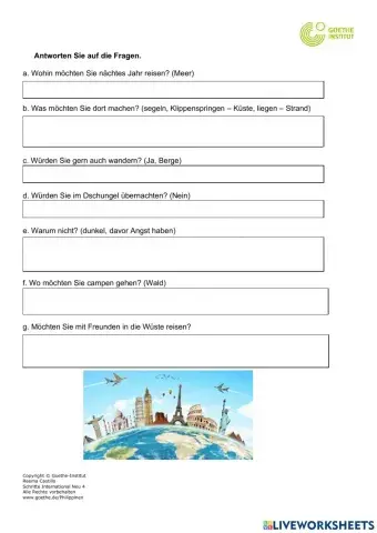 Wohin möchten Sie reisen?