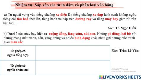 Tuần 4 - ltvc luyện tập từ ghép từ láy- bài 2