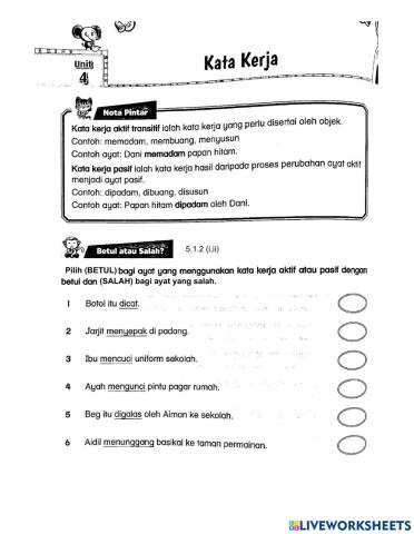 Bm tahun 2 (KATA KERJA) L1